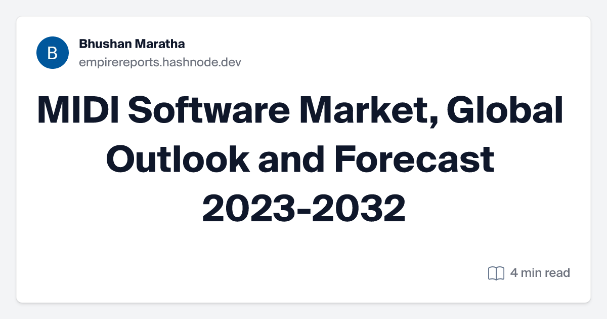 MIDI Software Market, Global Outlook and Forecast 2023-2032