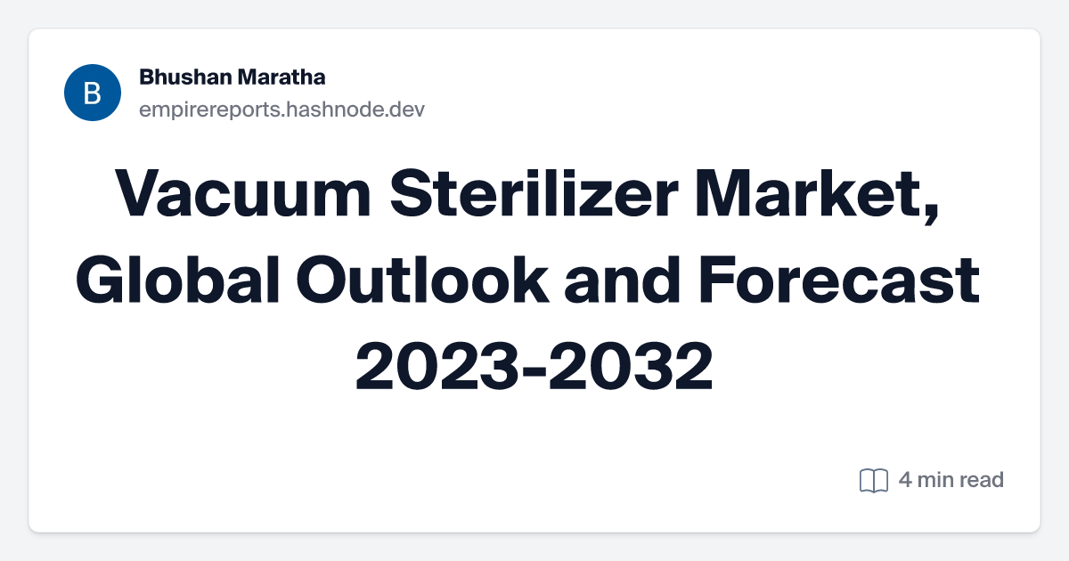 Vacuum Sterilizer Market, Global Outlook and Forecast 2023-2032